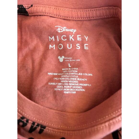 DISNEY Women’s Mickey Mouse All Over Print Casual Crop Top / Size: Large - Picture 3 of 4